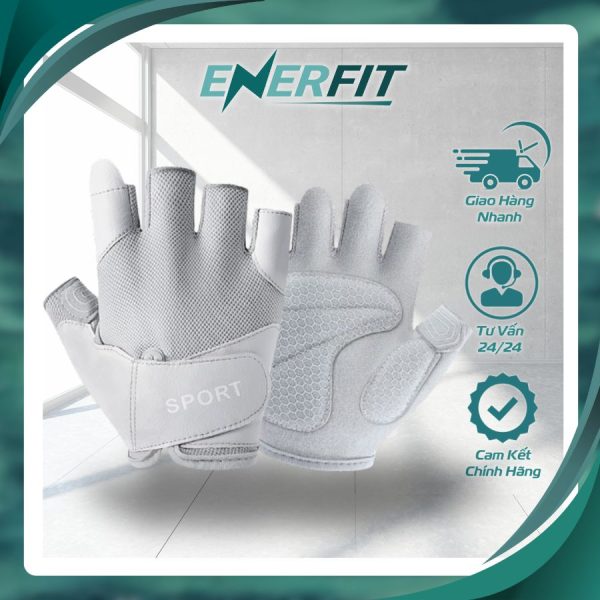Găng tay tập gym Enerfit có đệm silicon